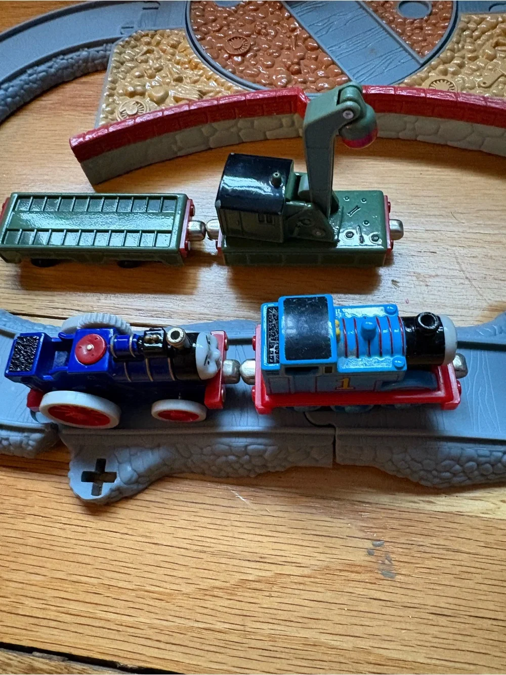 Mattel Thomas and friends take along track and case with trains.